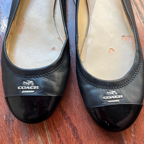 Black Coach Ballet Flats 6.5 - Picture 2 of 12
